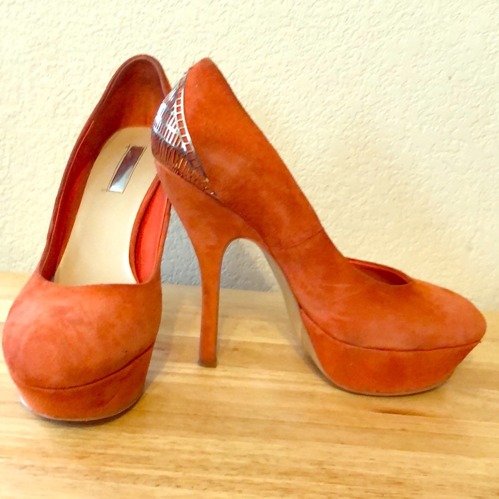 H by Halston Orange Pumps